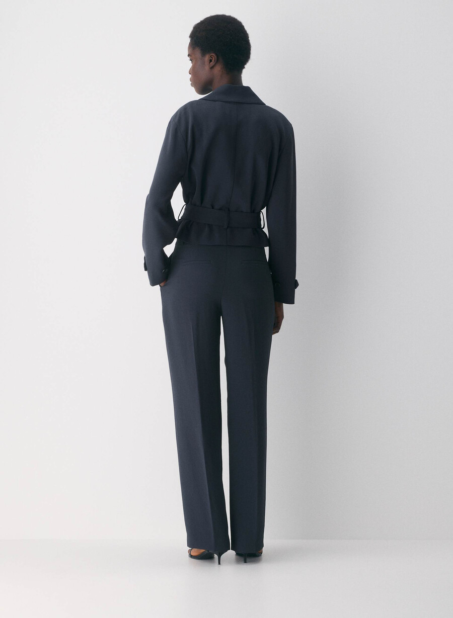 the effortless pant curve-fit - crepette dark nat navy