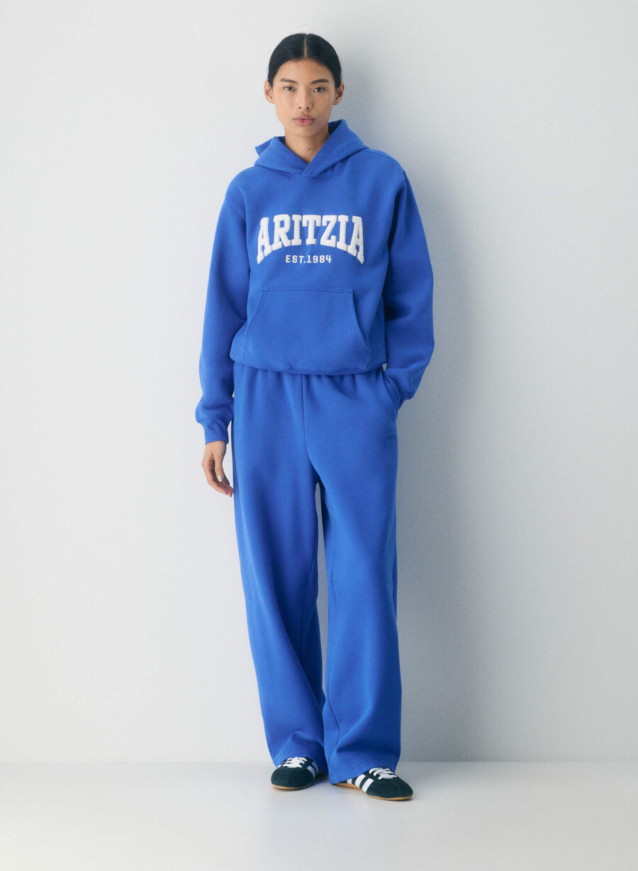 mysig fleece perfect hoodie jazz blÅ ljus broch