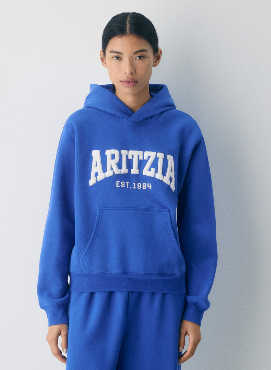 mysig fleece perfect hoodie jazz blÅ ljus broch