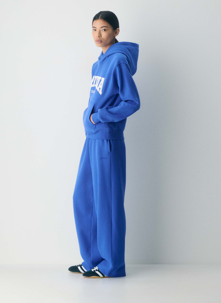 mysig fleece perfect hoodie jazz blÅ ljus broch