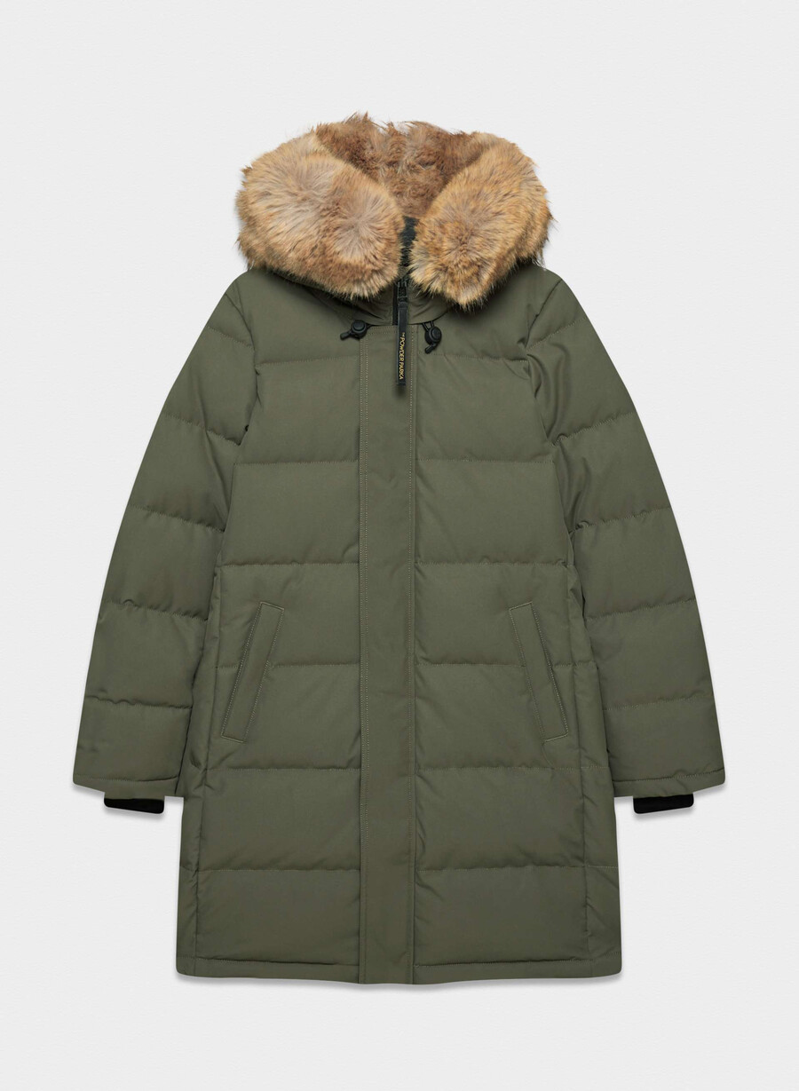 powder parka - coldstop mÖrk oliv