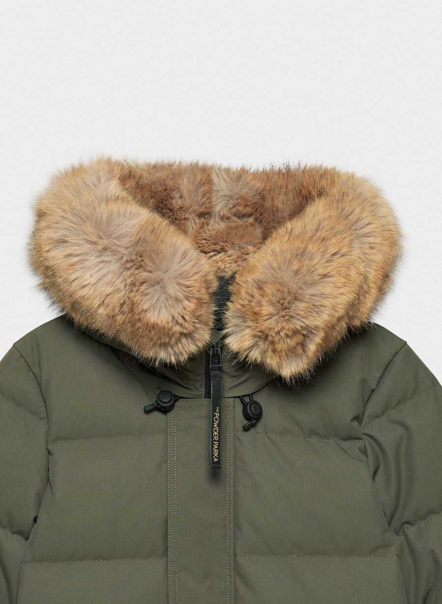 powder parka - coldstop mÖrk oliv