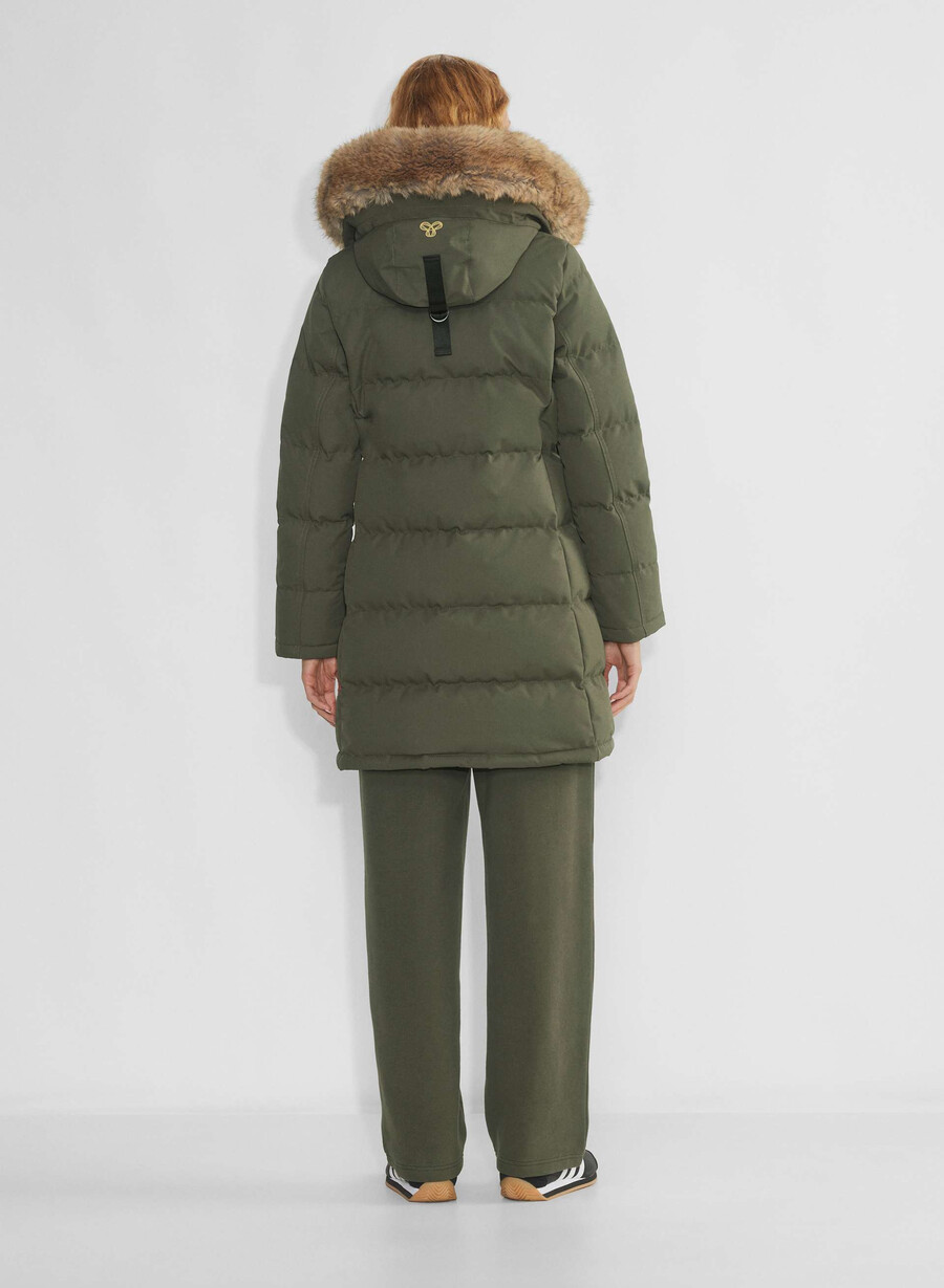 powder parka - coldstop mÖrk oliv