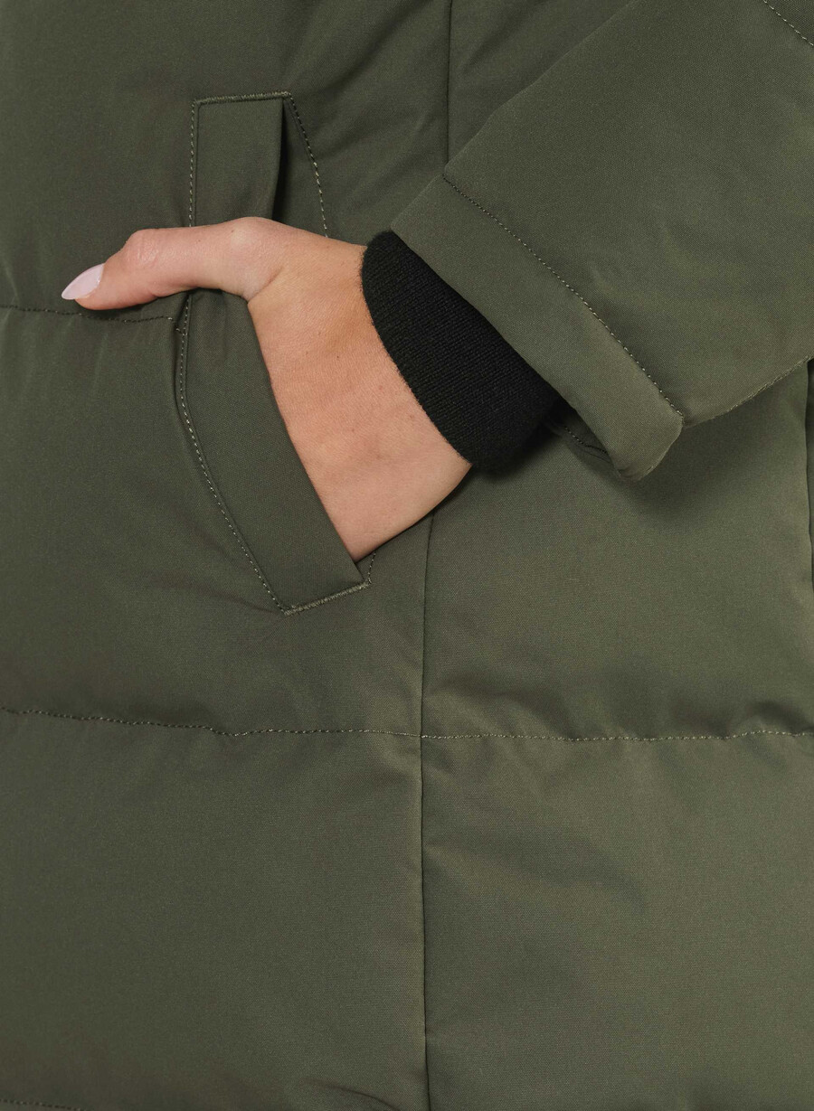 powder parka - coldstop mÖrk oliv