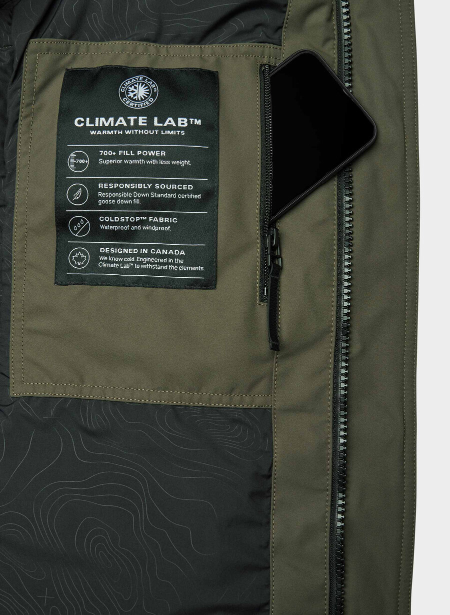 powder parka - coldstop mÖrk oliv