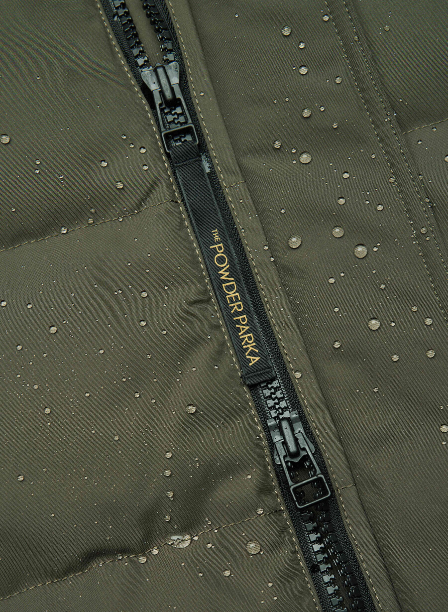powder parka - coldstop mÖrk oliv