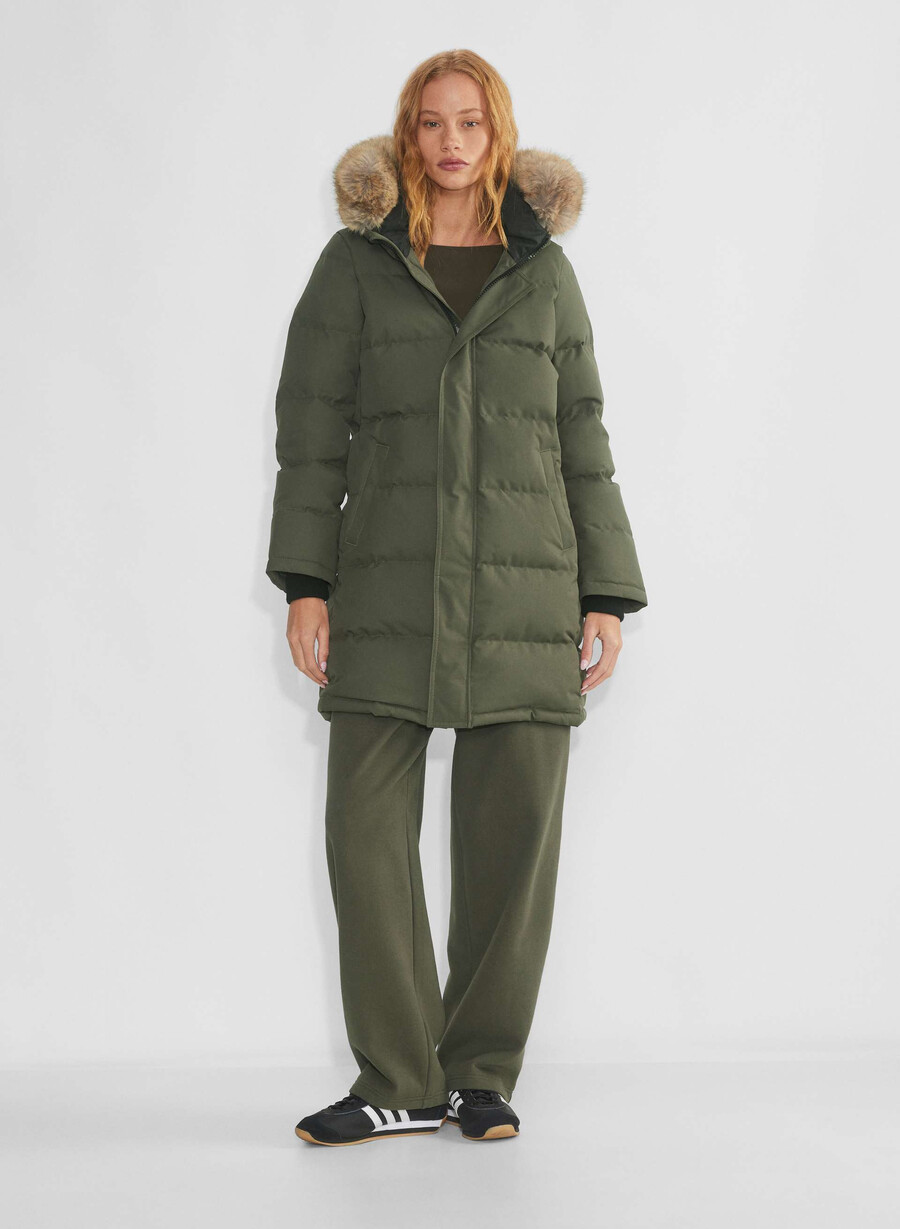 powder parka - coldstop mÖrk oliv