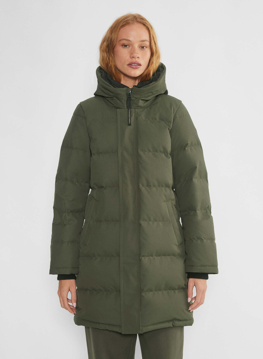 powder parka - coldstop mÖrk oliv