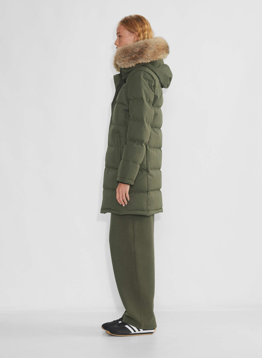 powder parka - coldstop mÖrk oliv