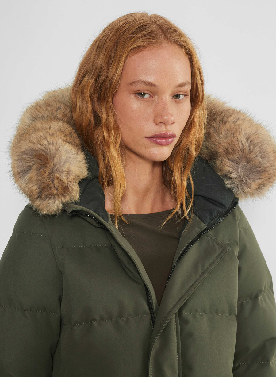 powder parka - coldstop mÖrk oliv