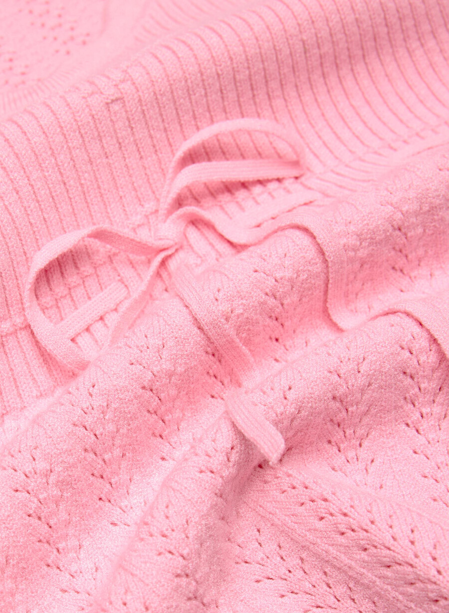 solisttröja - wonder yarn jellybean rosa