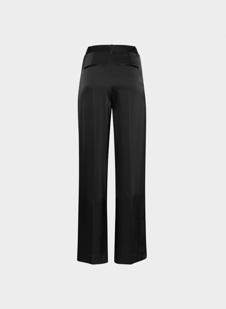 the effortless pant satin svart
