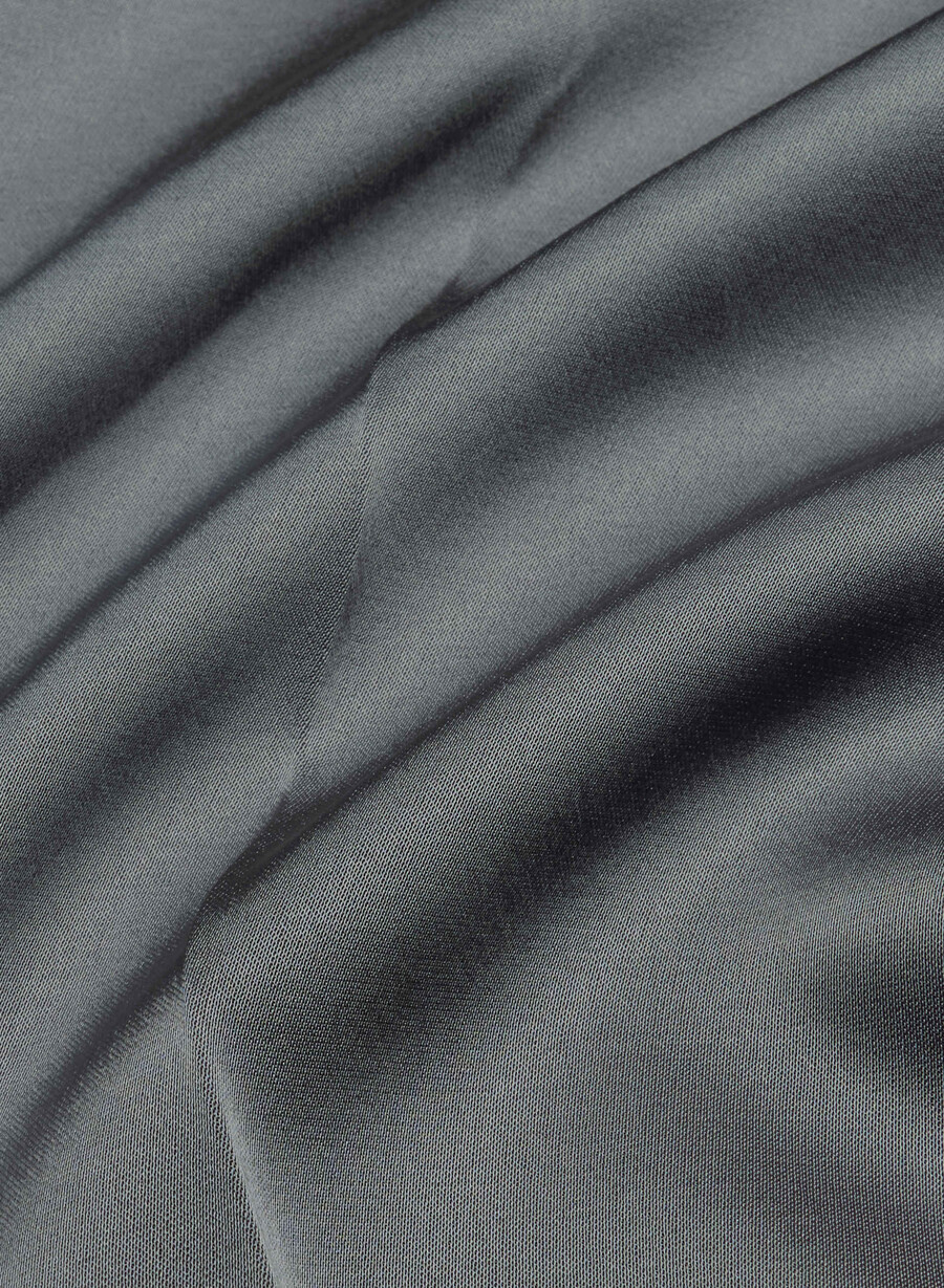 the effortless pant satin kolgrå