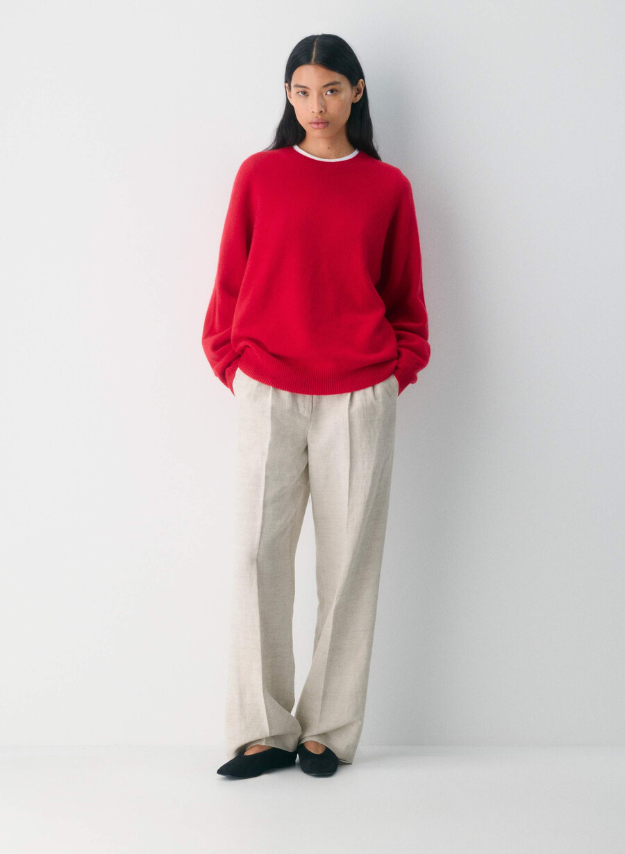 the effortless pant - cruiselinen naturlig ecru