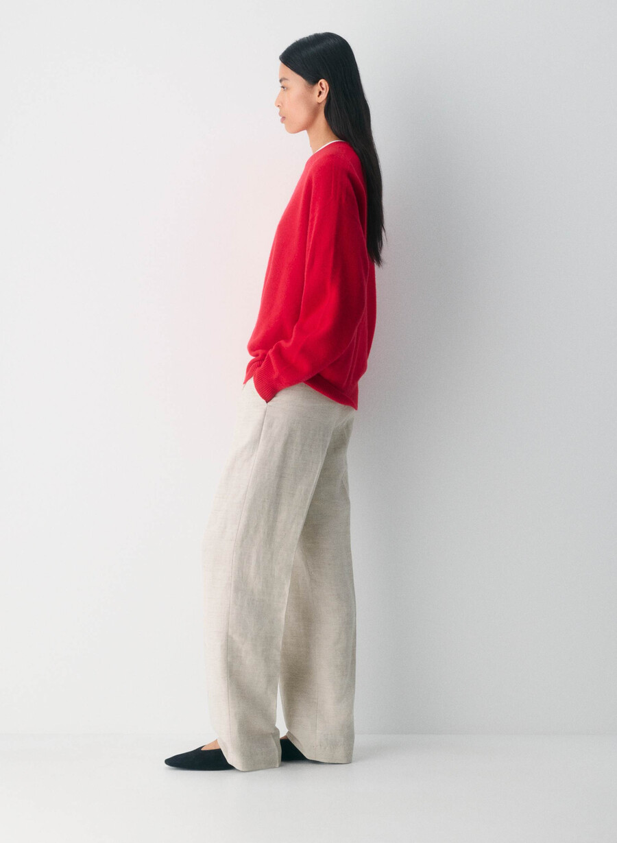 the effortless pant - cruiselinen naturlig ecru