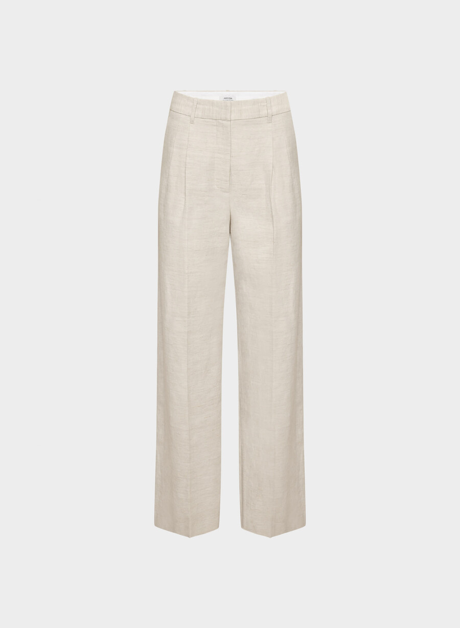 the effortless pant - cruiselinen naturlig ecru