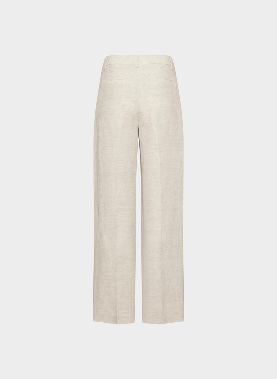 the effortless pant - cruiselinen naturlig ecru