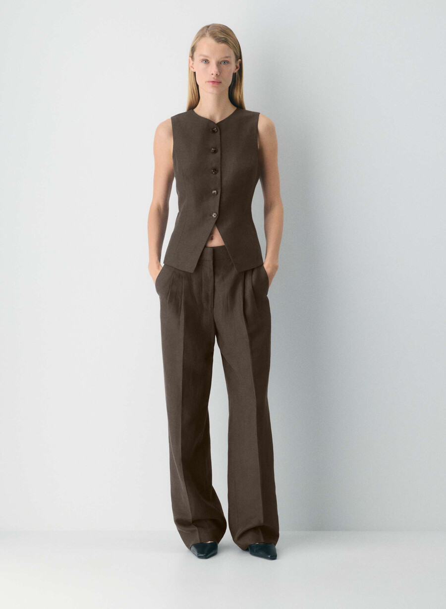 the effortless pant - cruiselinen root brown
