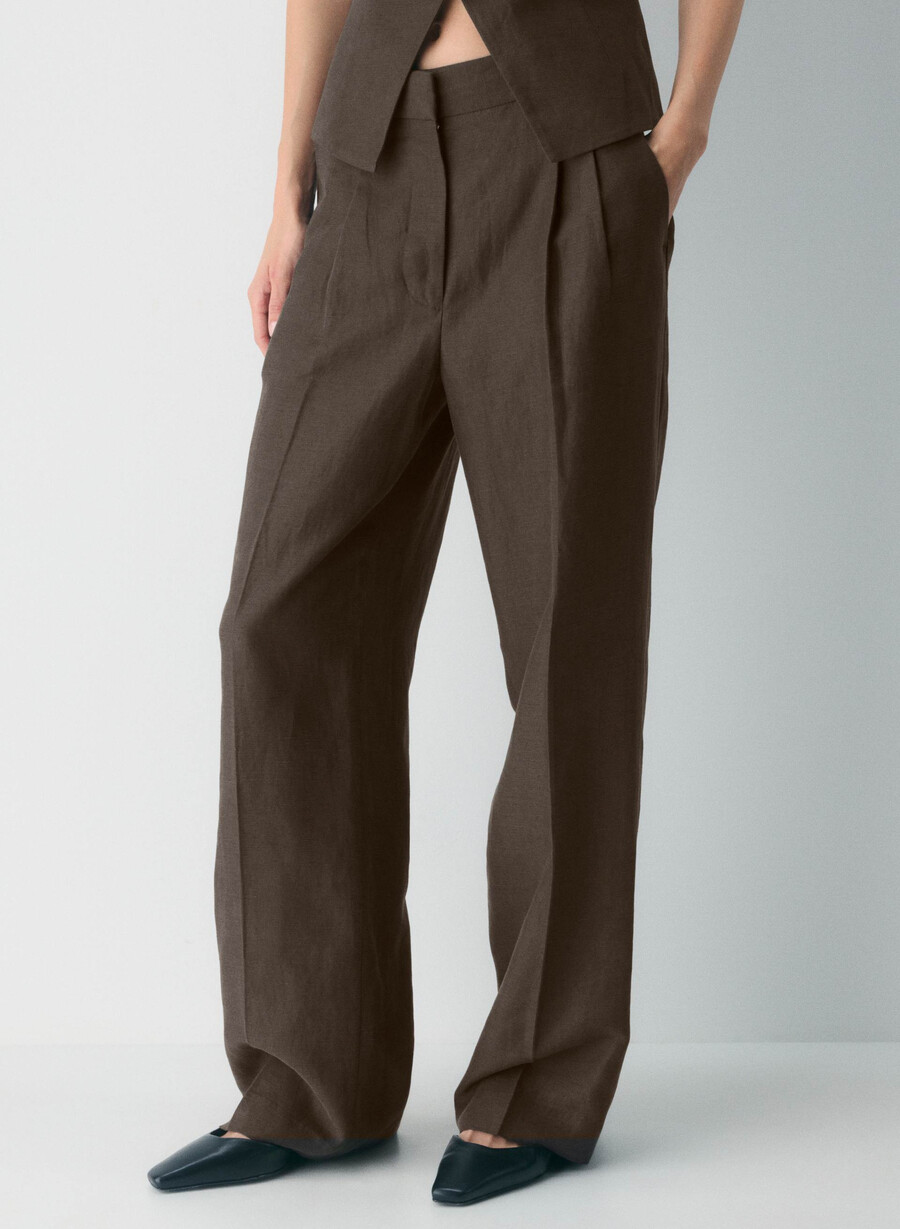 the effortless pant - cruiselinen root brown