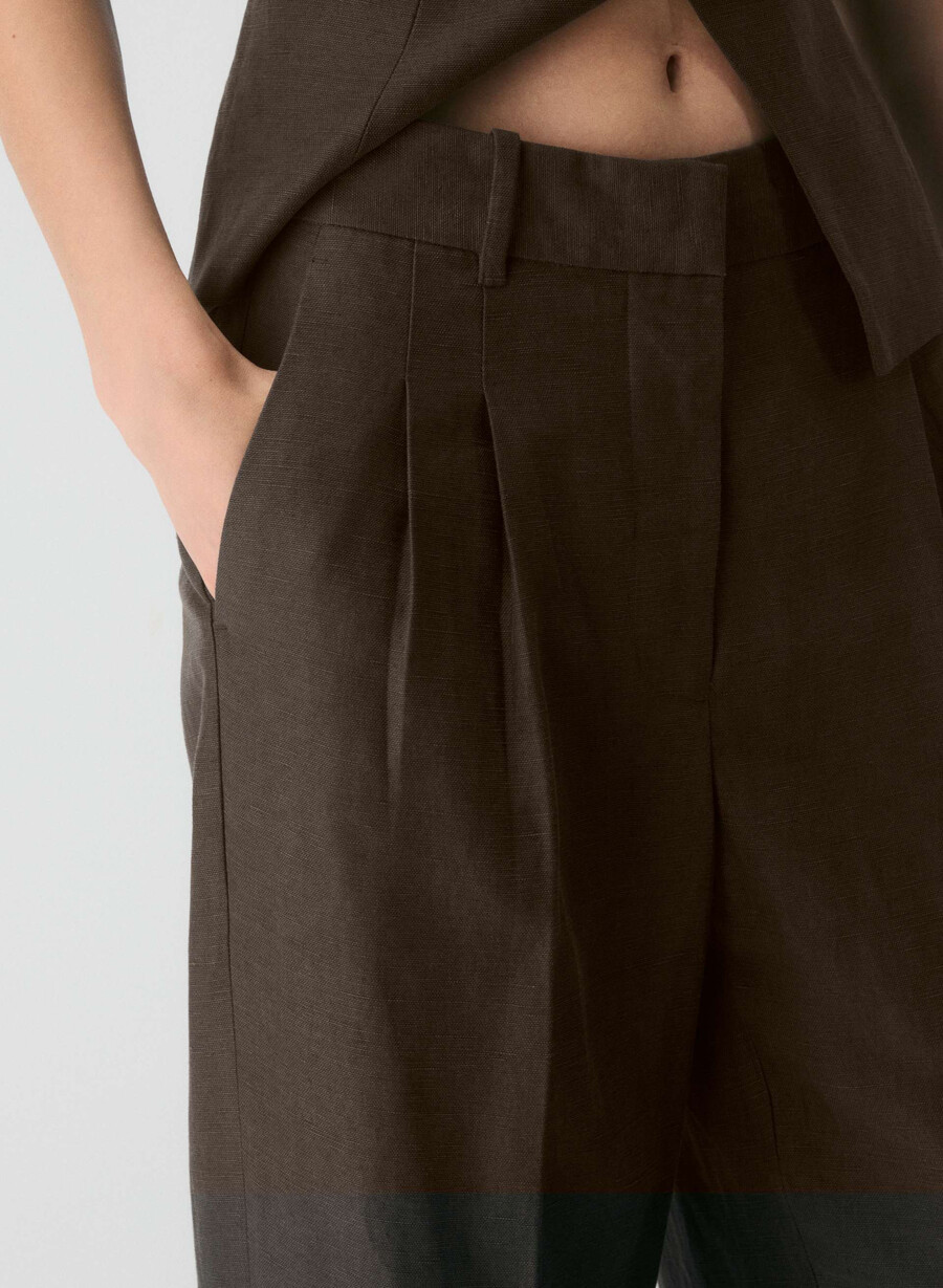 the effortless pant - cruiselinen root brown