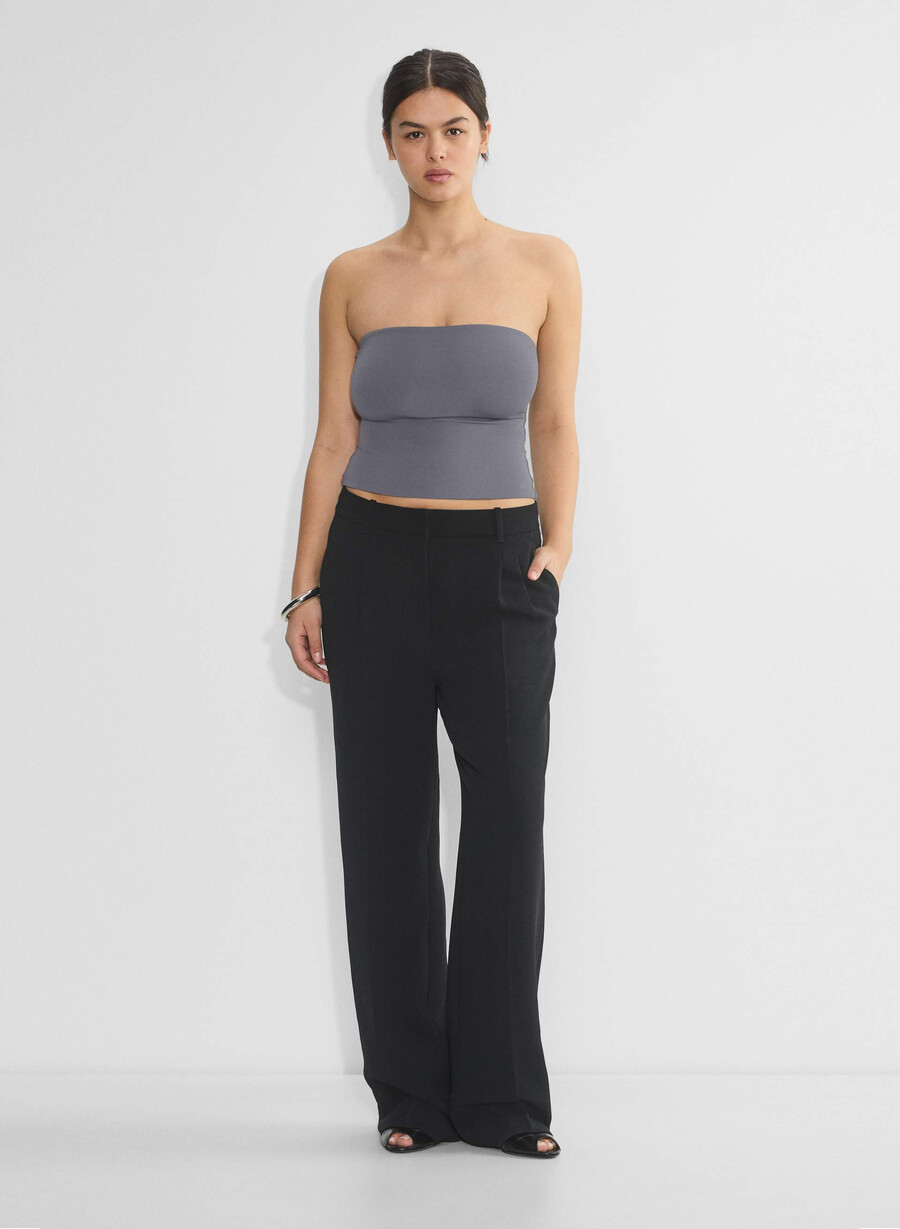 original contour tube top vintage marinblÅ