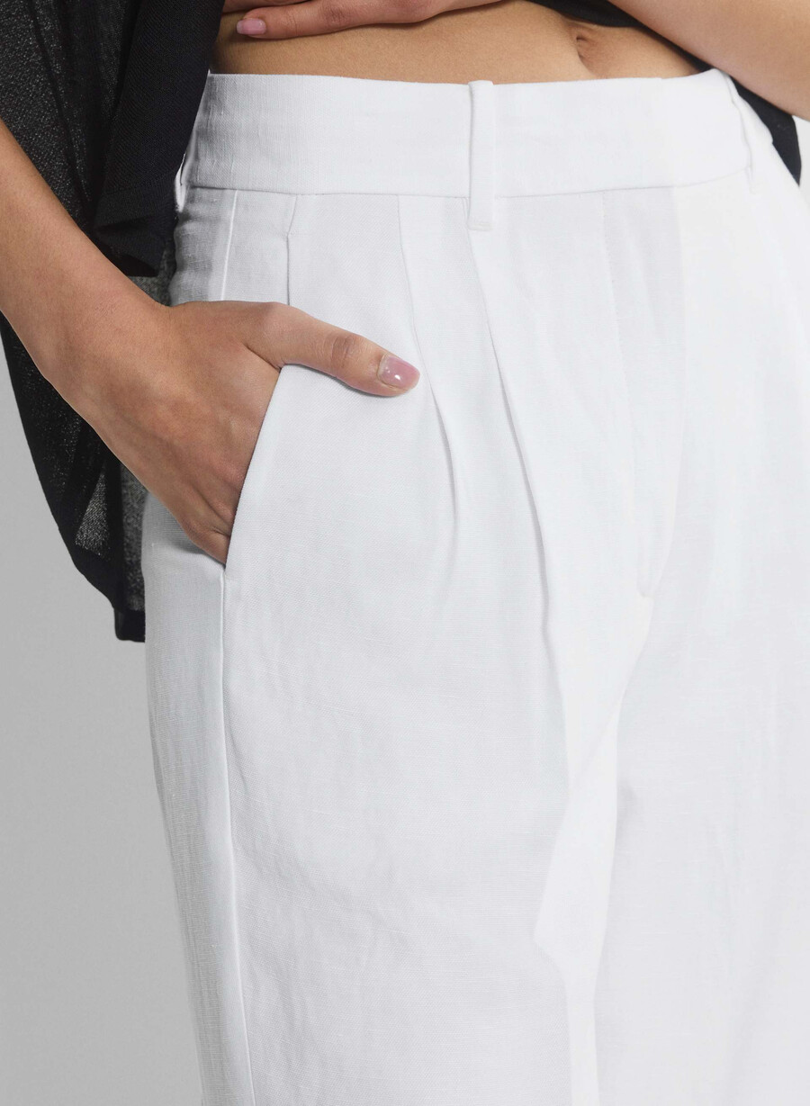 the effortless pant cropped - cruiselinen vit