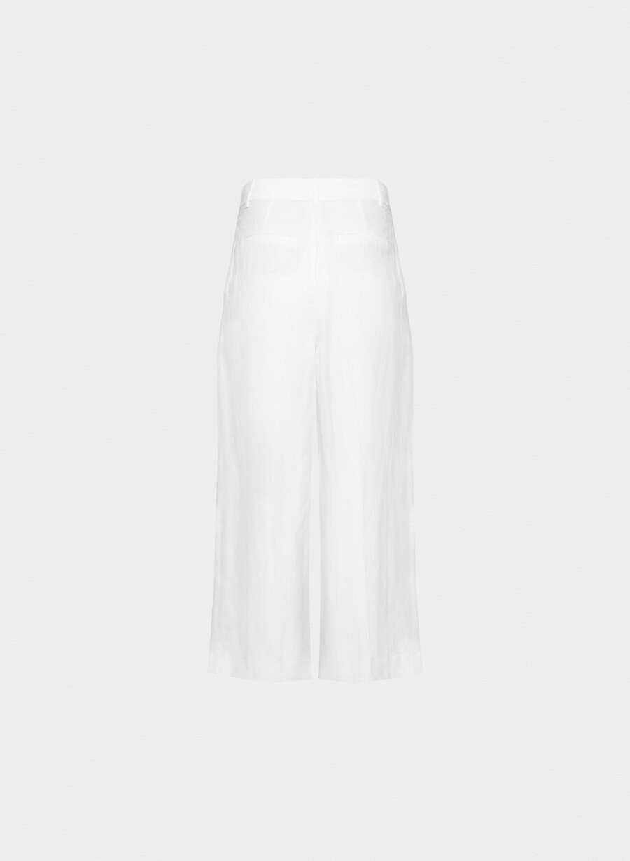 the effortless pant cropped - cruiselinen vit