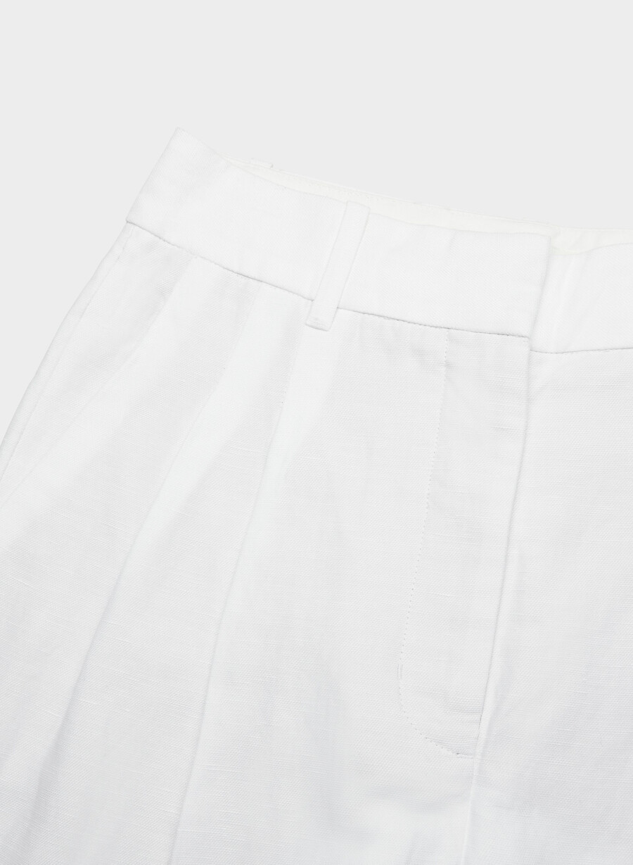 the effortless pant cropped - cruiselinen vit