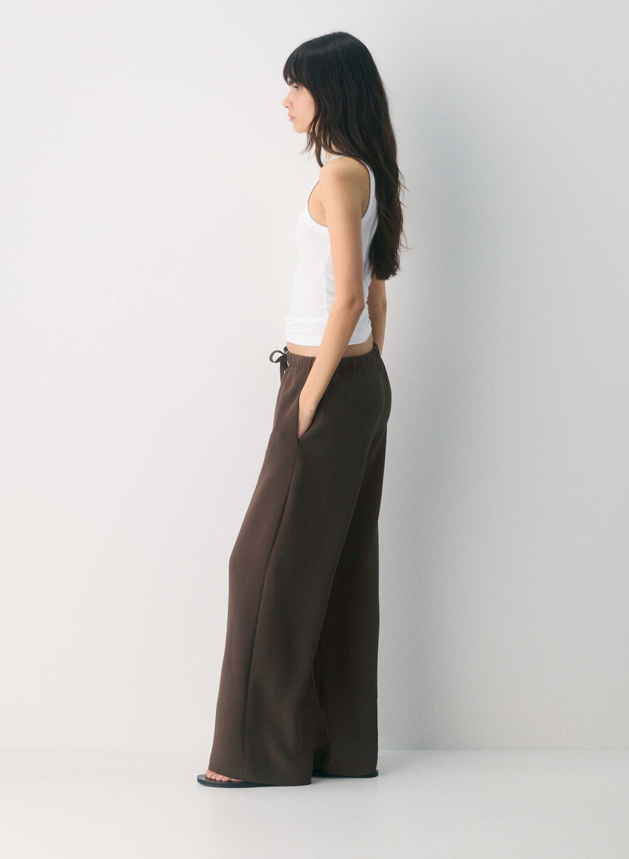 the lodge pant - crepette mik mochabrunt