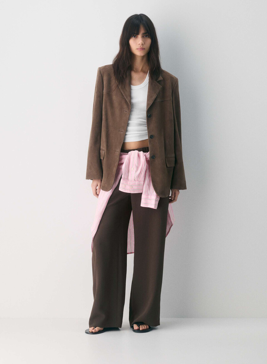 the lodge pant - crepette mik mochabrunt