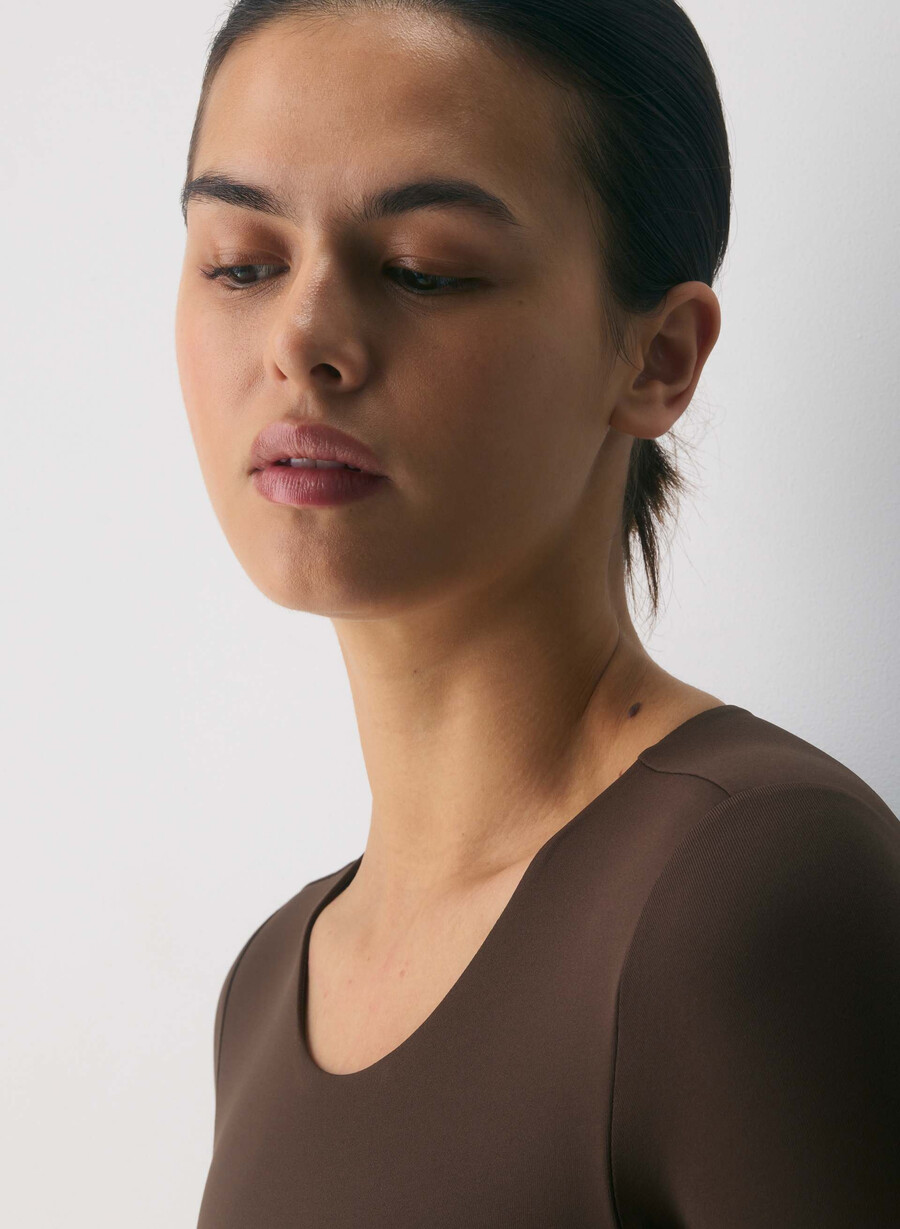 original contour prosperity crew bodysuit mikra mochabrun