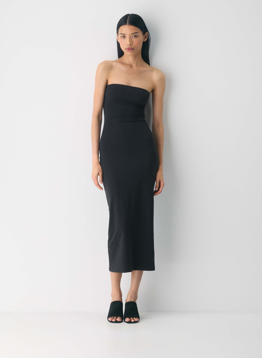 original contour enrapture maxi tubklänning svart