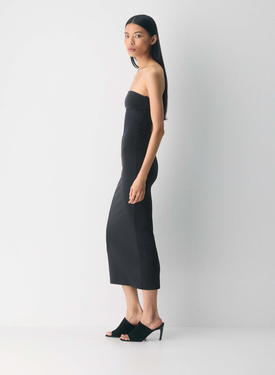 original contour enrapture maxi tubklänning svart