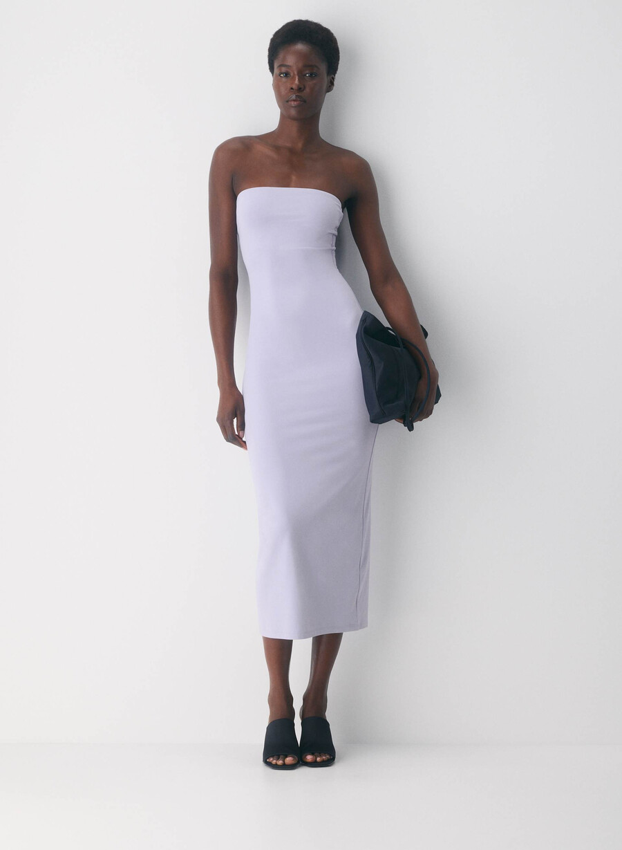original contour enrapture maxi tubklänning vildblommig lila