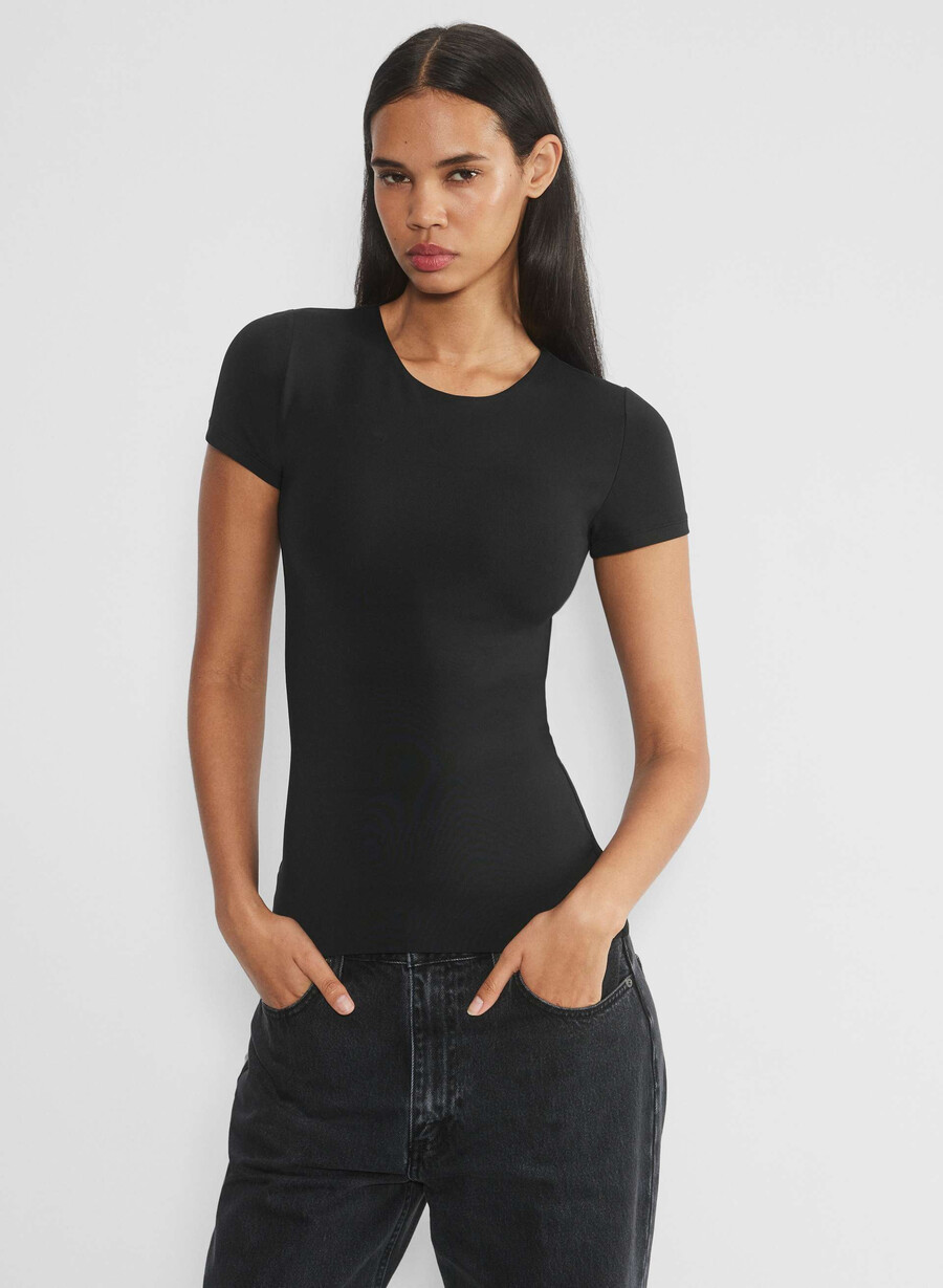 original contour crew hip t-shirt svart