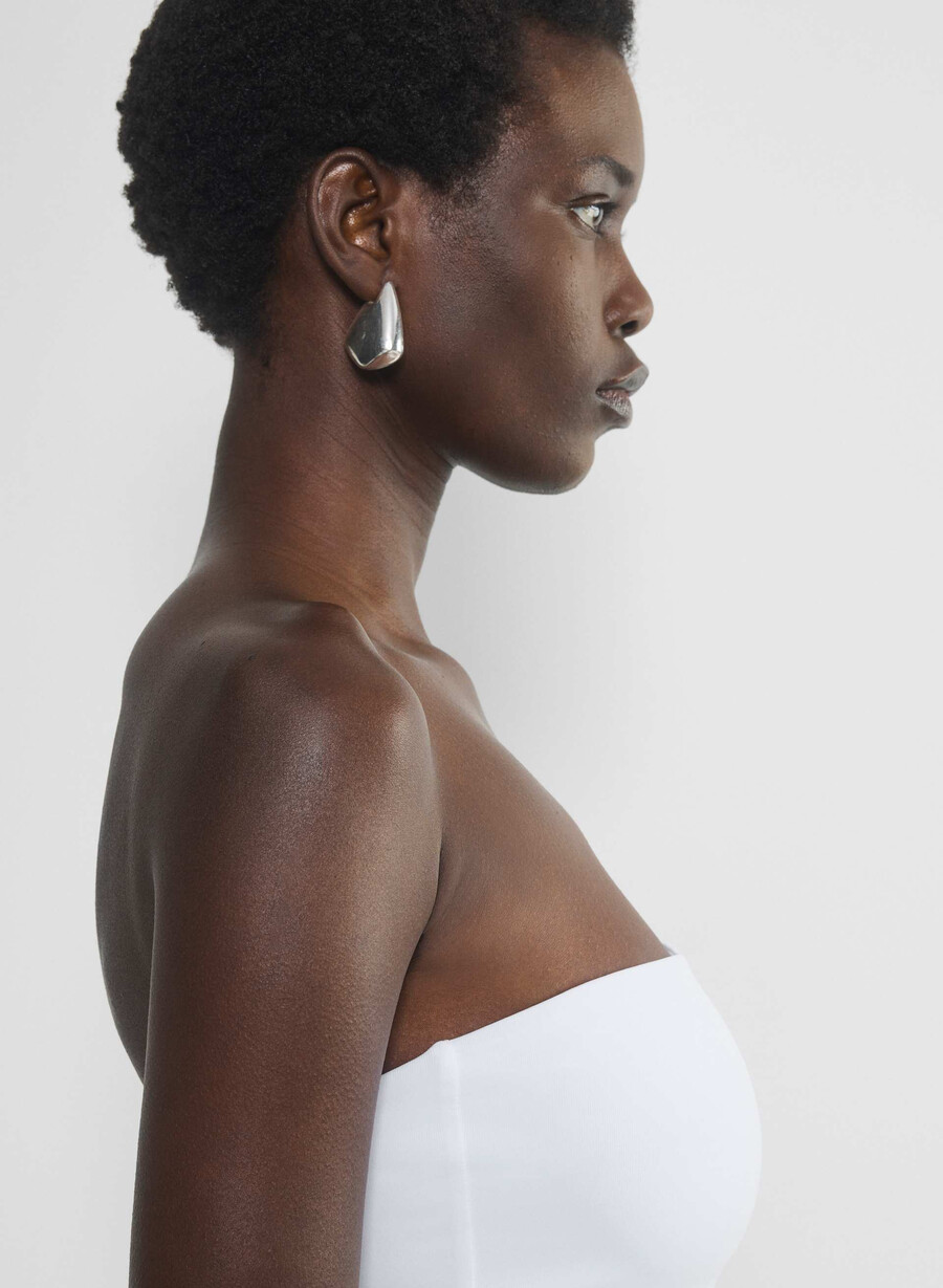 original contour hip tube top ljusvit