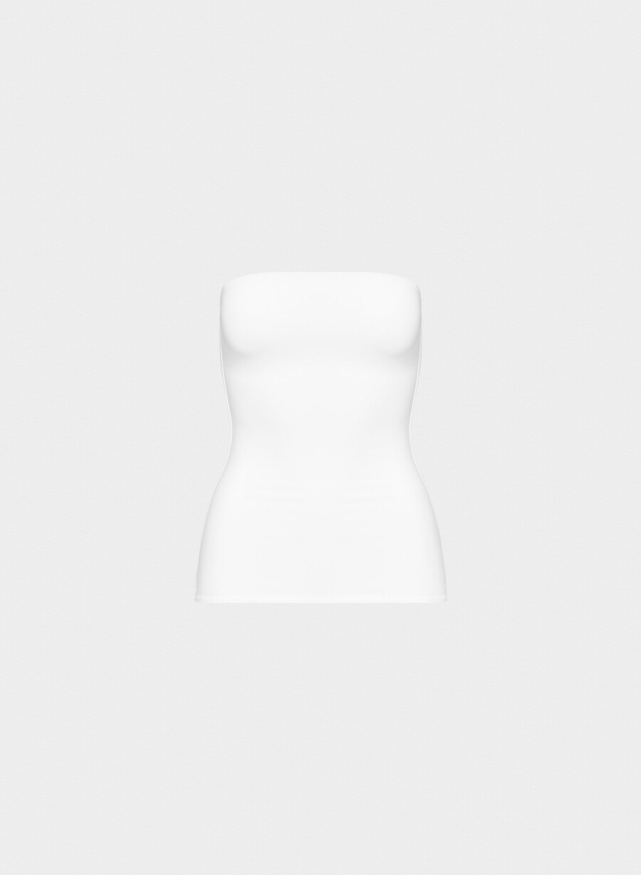 original contour hip tube top ljusvit
