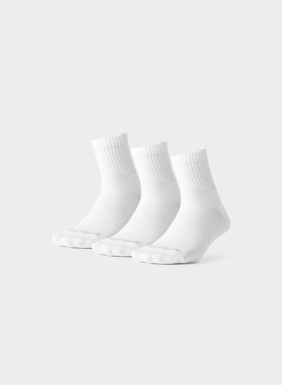 bästa någonsin fotledsstrumpor 3-pack vitaljÄrgade krom