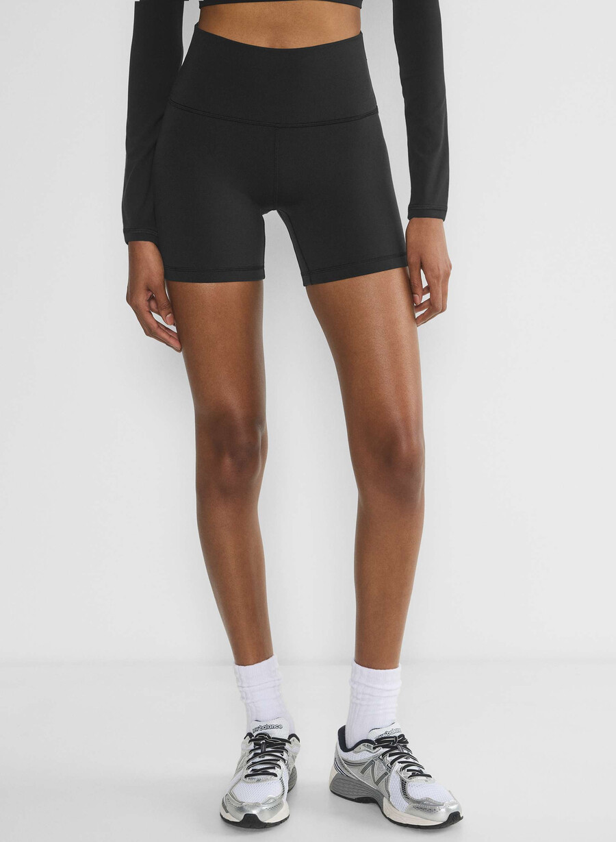 life cheeky höghöjdsbyxor 13 cm shorts svart