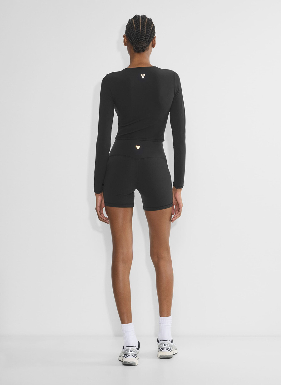 life cheeky höghöjdsbyxor 13 cm shorts svart