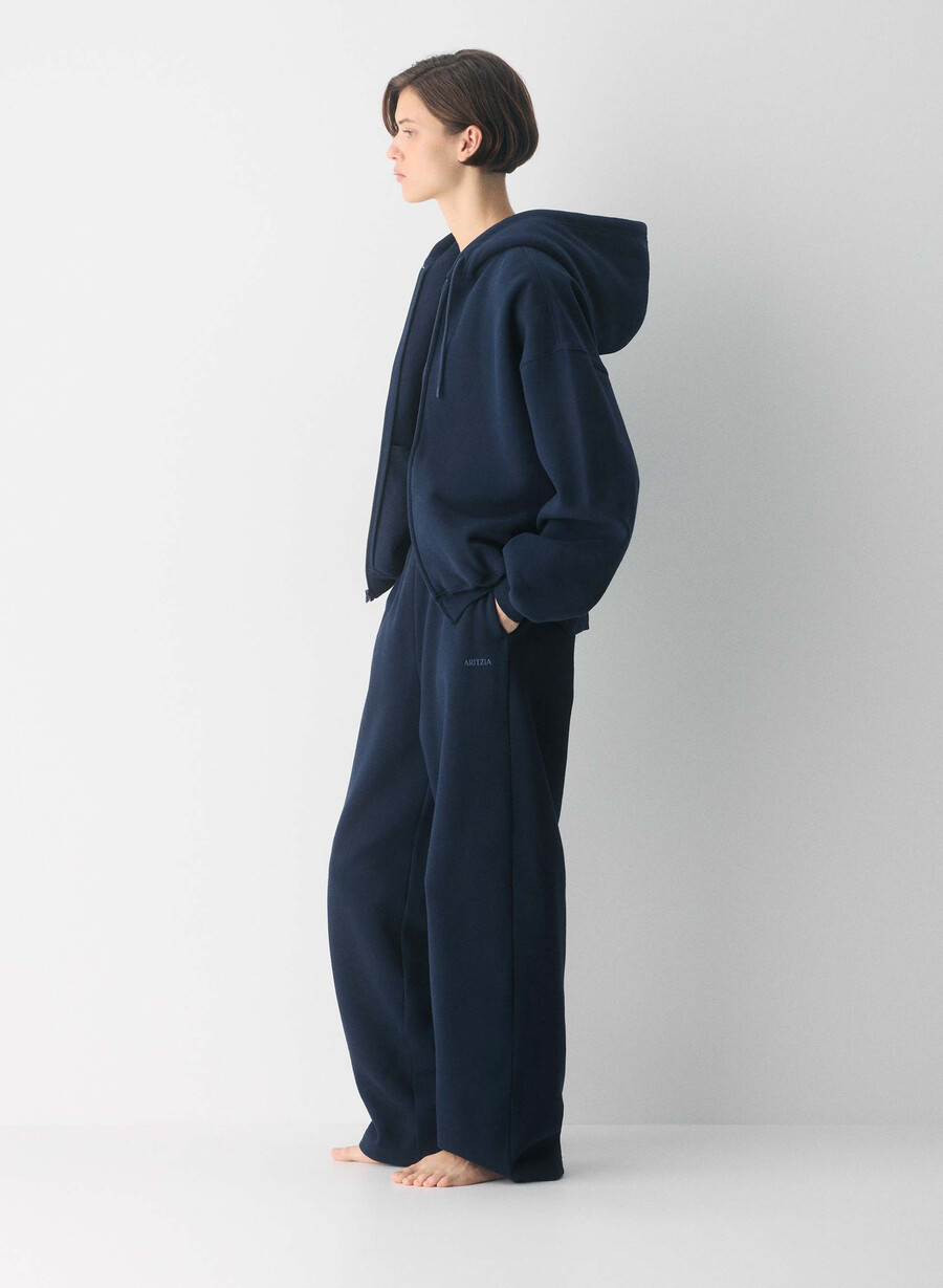 mysig fleece-mjukisbyxa med pojkvänsmönster admiral