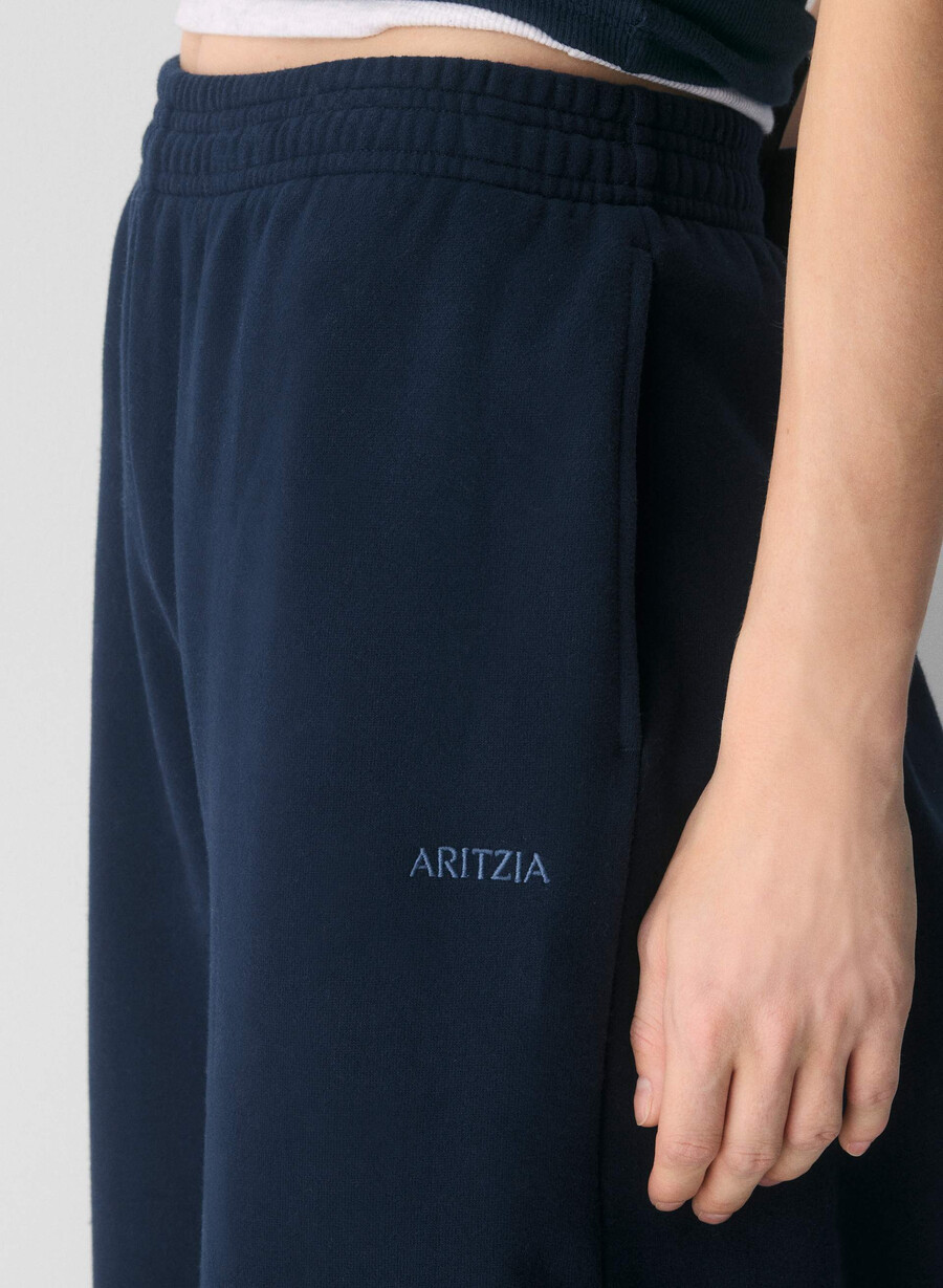 mysig fleece-mjukisbyxa med pojkvänsmönster admiral