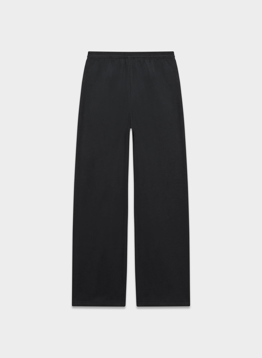 mysig fleece boyfriend barrel sweatpants svart