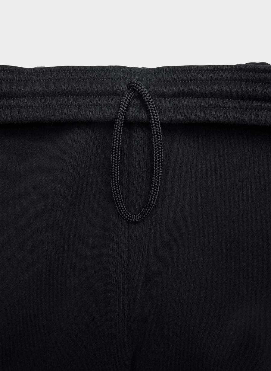 mysig fleece boyfriend barrel sweatpants svart