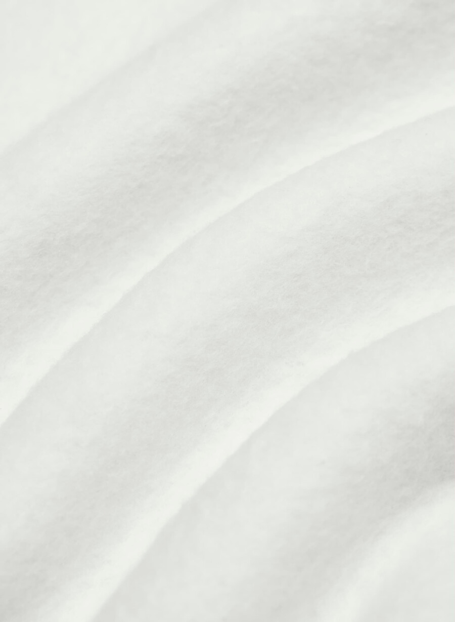 mysig fleece-sweatpant med pojkvänsmotiv i bomull heather cloud white