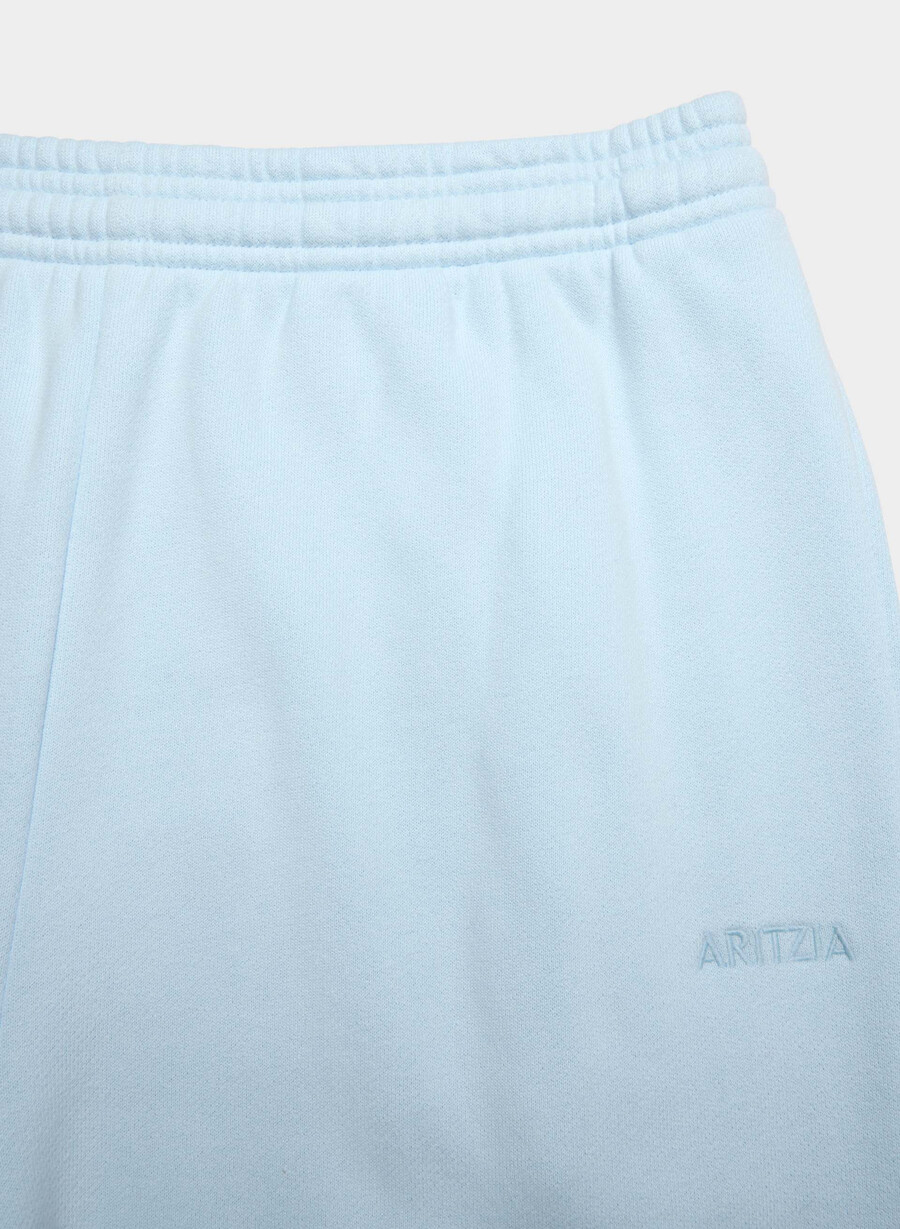 mysig fleece-mjukisbyxa med pojkvänsmönster i bomull villa blÅ