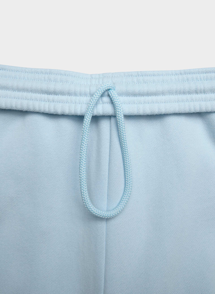 mysig fleece-mjukisbyxa med pojkvänsmönster i bomull villa blÅ