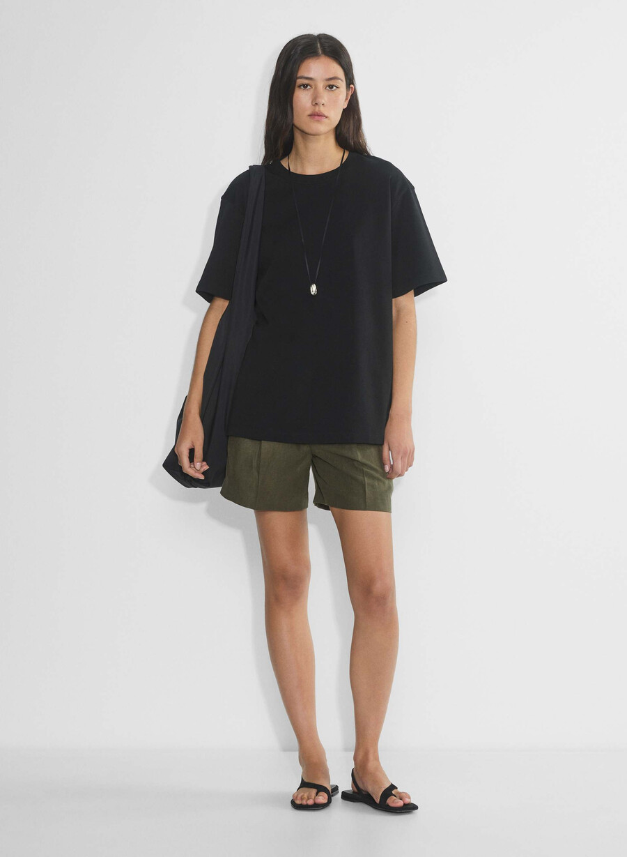 effortless short mid-thigh - cruiselinen dark olive