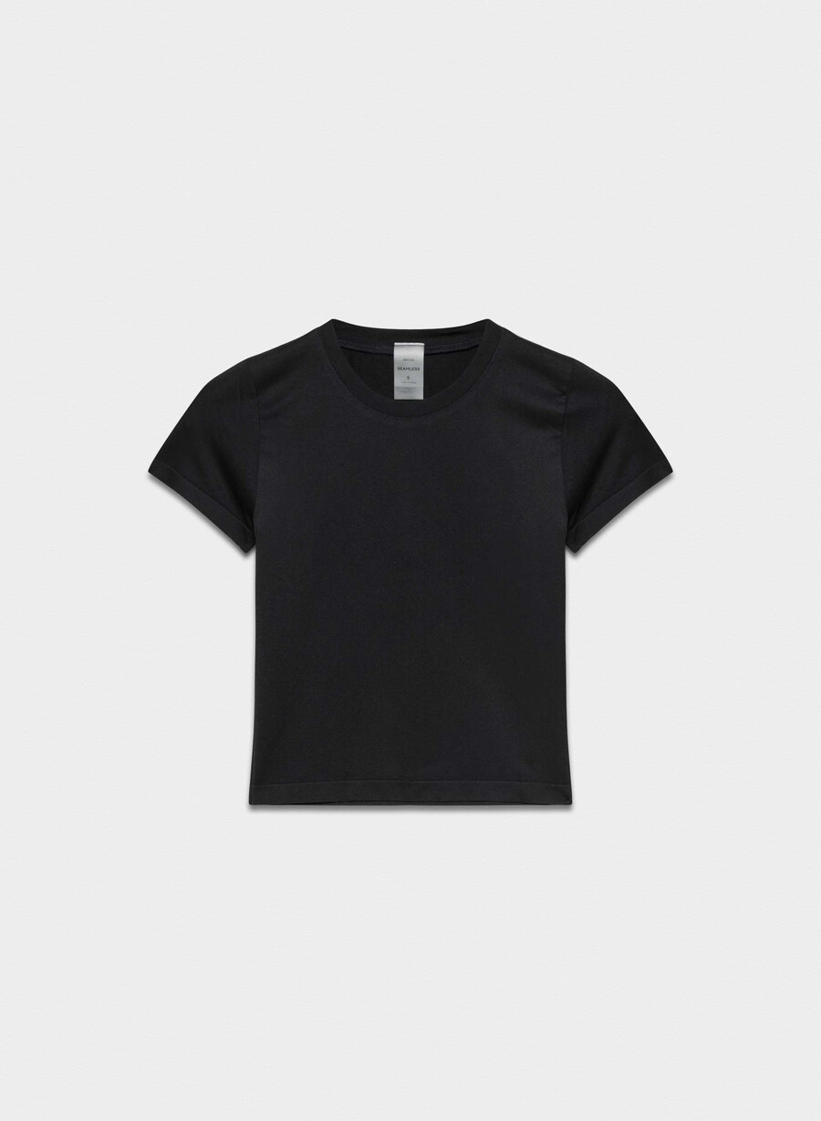 slät sömlös willow t-shirt svart