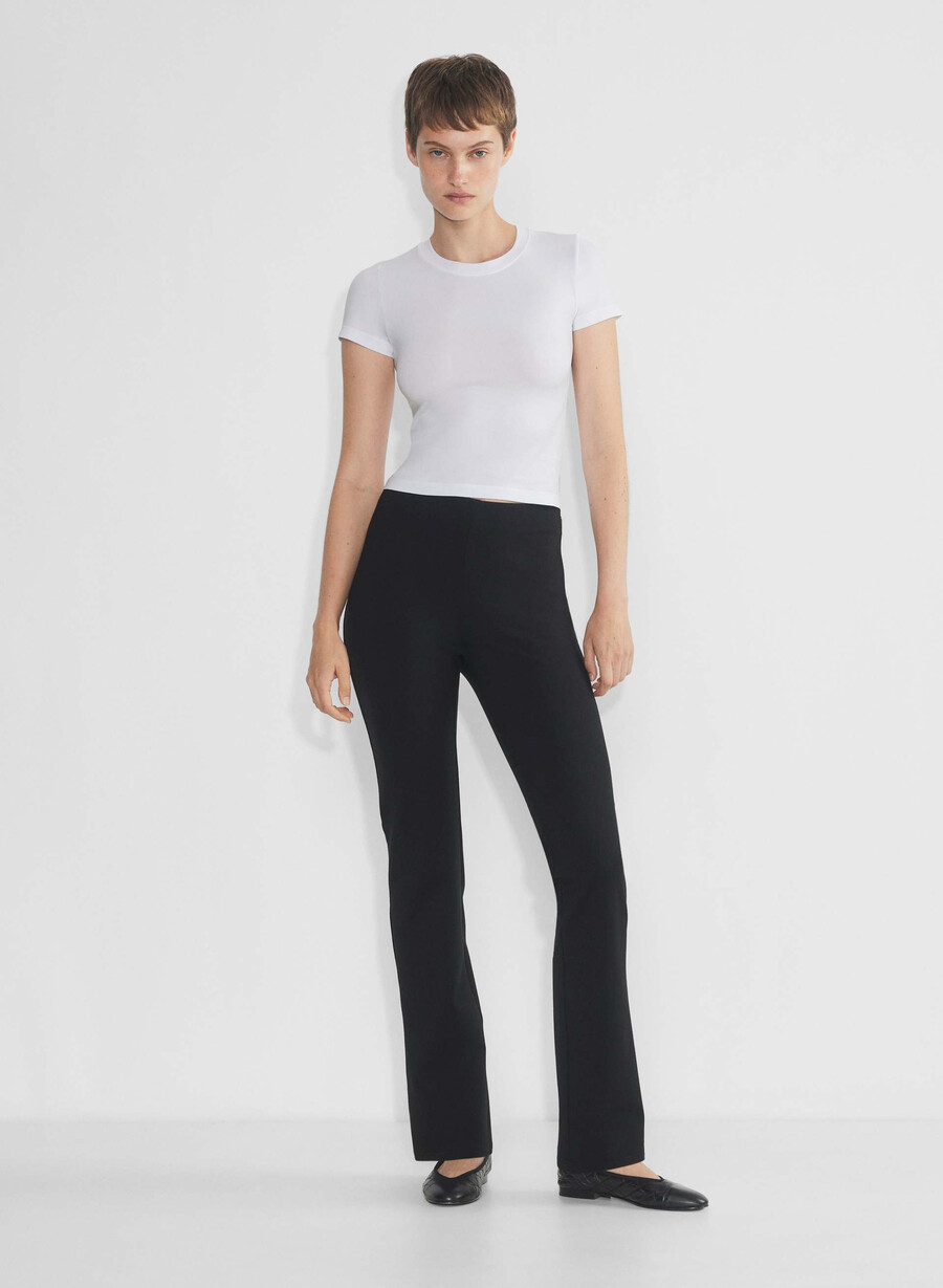 slät sömlös willow t-shirt ljusvit